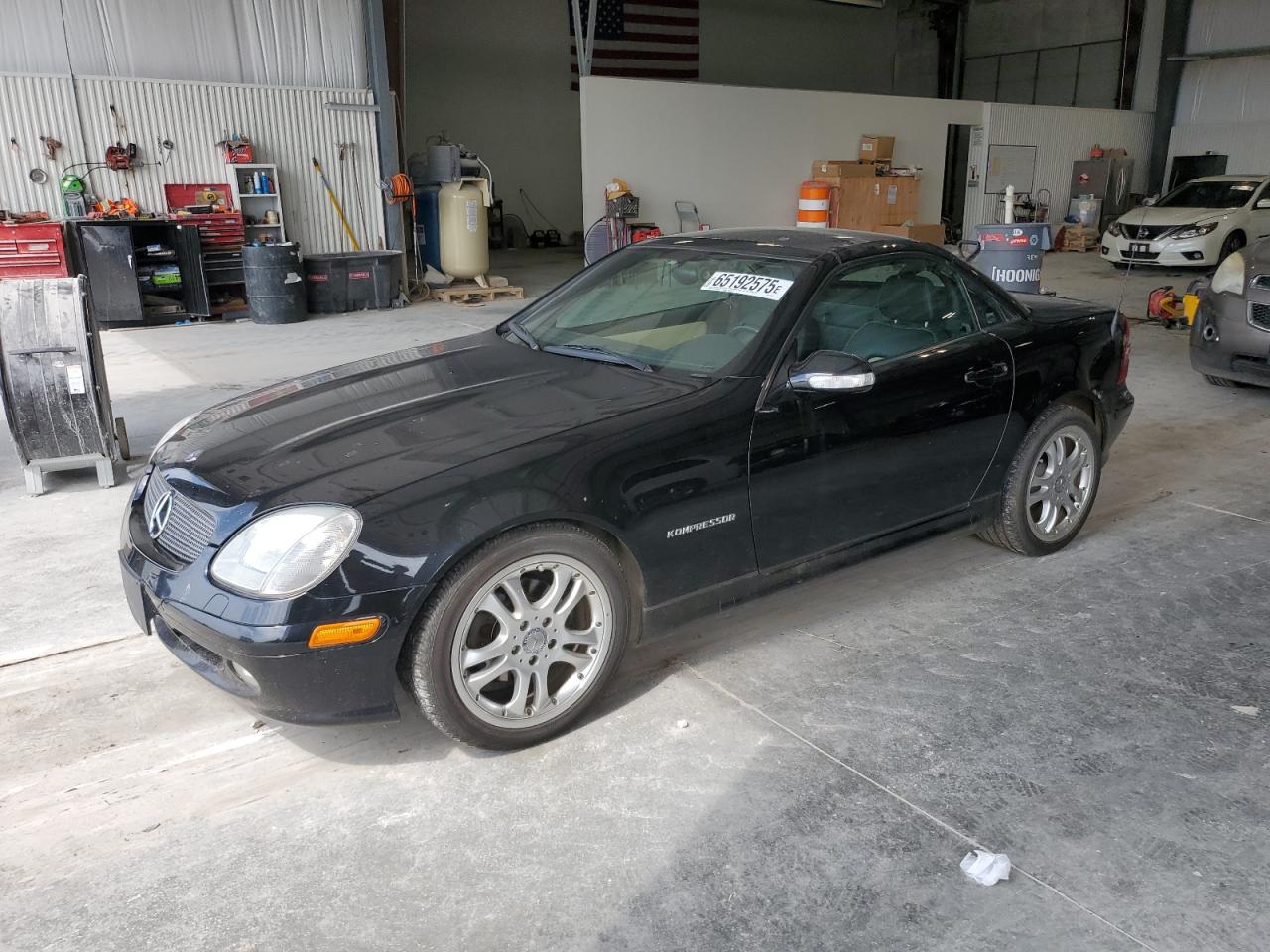 2001 Mercedes-Benz SLK 230 Kompressor, VIN WDBKK49F21F184727 — Water / flood