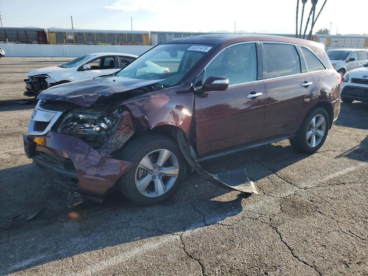 2012 Acura MDX Technology, VIN 2HNYD2H46CH507702 — Front end