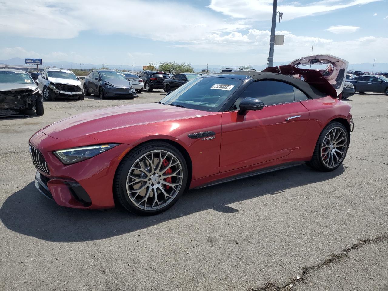 2022 Mercedes-Benz SL 55 AMG, VIN W1KVK8AB0NF008088 — Rear end