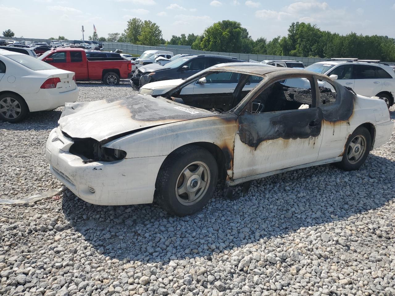 2005 Chevrolet Monte Carlo LS, VIN 2G1WW12E559214544 — Пожар
