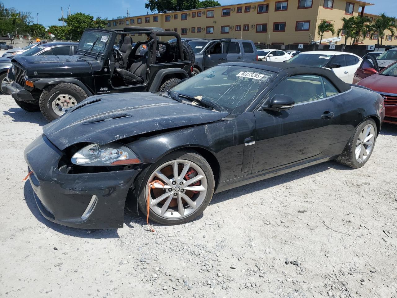 2010 Jaguar XK XKR, VIN SAJWA4ECXAMB35230 — Front end