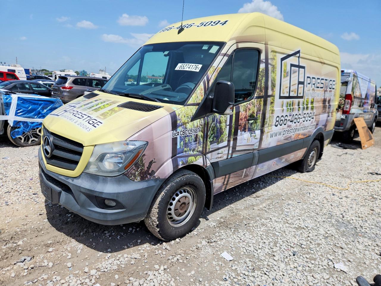 2015 Mercedes-Benz Sprinter Cargo, VIN WD3PE7CC8FP100694 — Мелкие вмятины и царапины