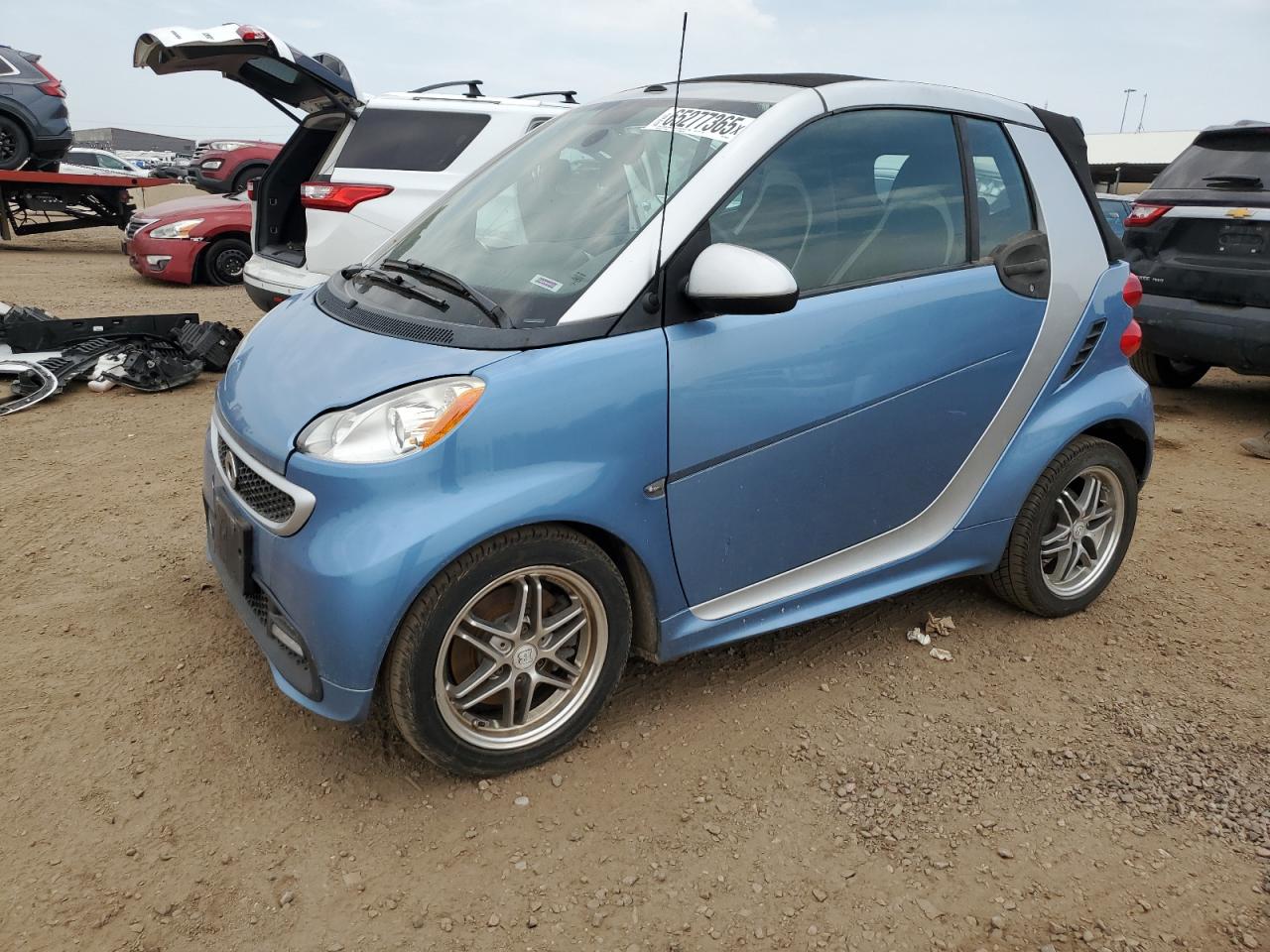 2015 Smart fortwo Passion, VIN WMEEK3BA4FK798010 — Hail