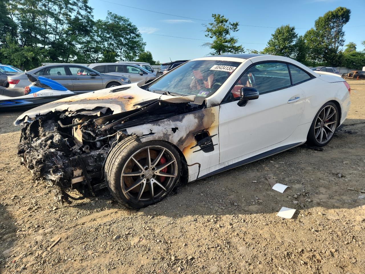 2017 Mercedes-Benz SL 63 AMG, VIN WDDJK7EA5HF044910 — Engine fire