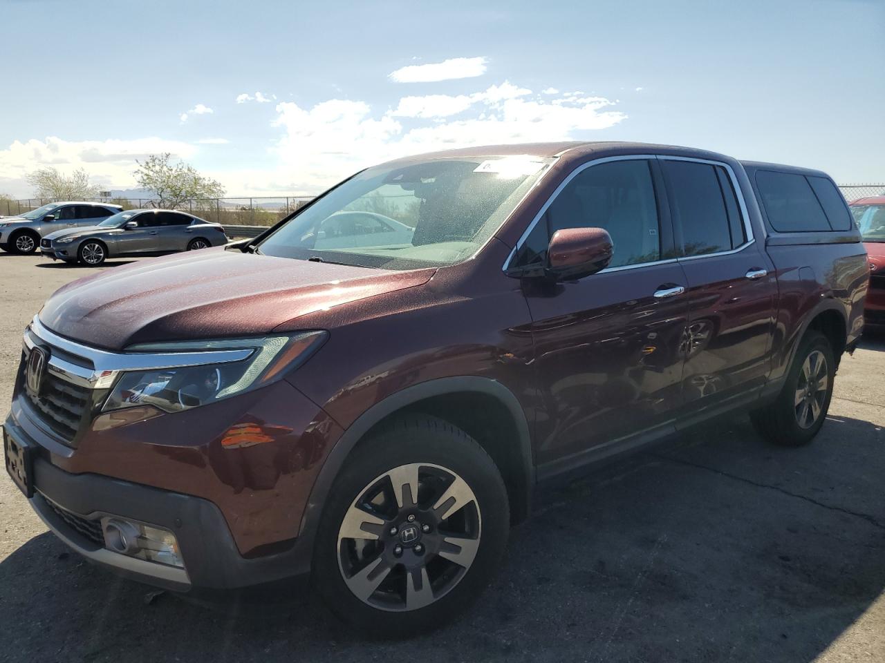 2017 Honda Ridgeline RTL-E, VIN 5FPYK3F79HB030783 — Rear end