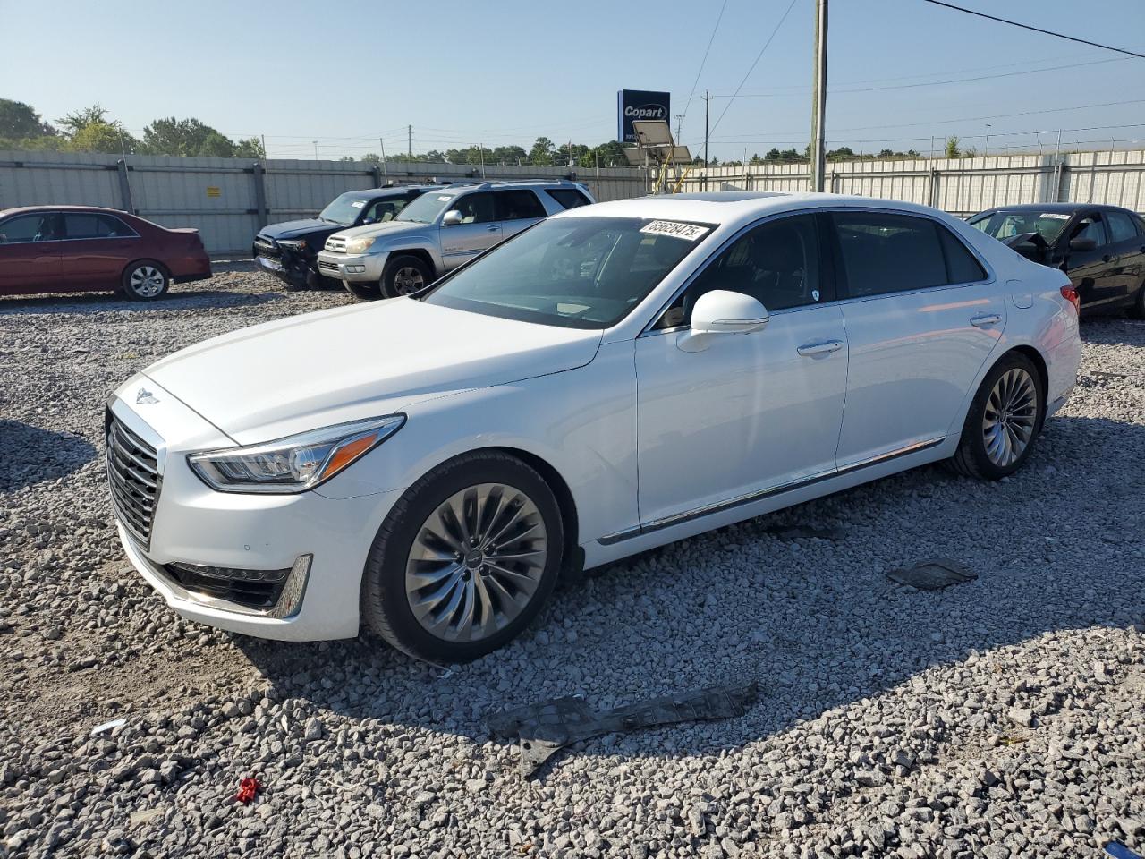 2019 Genesis G90 Premium, VIN KMTF34JA4KU054009 — Undercarriage