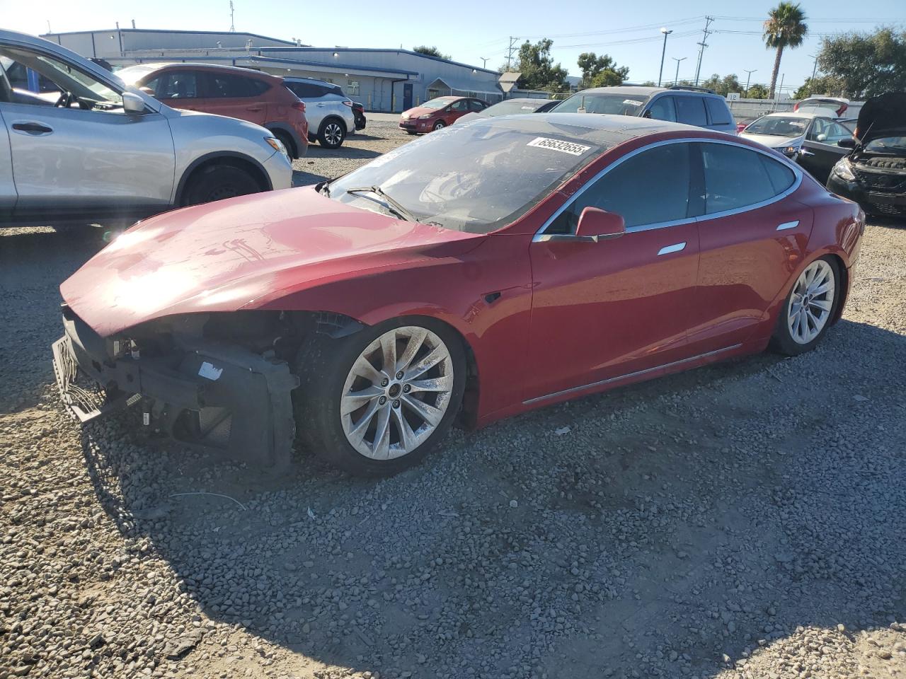 2016 Tesla Model S 90D, VIN 5YJSA1E23GF157488 — Interior fire