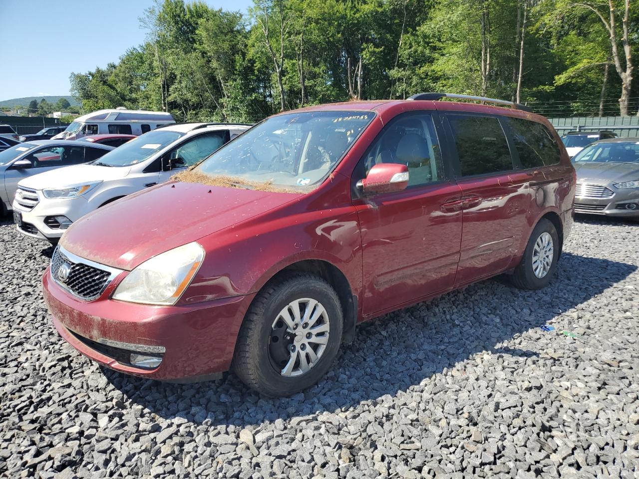 2014 Kia Sedona LX, VIN KNDMG4C7XE6577779 — Normal wear