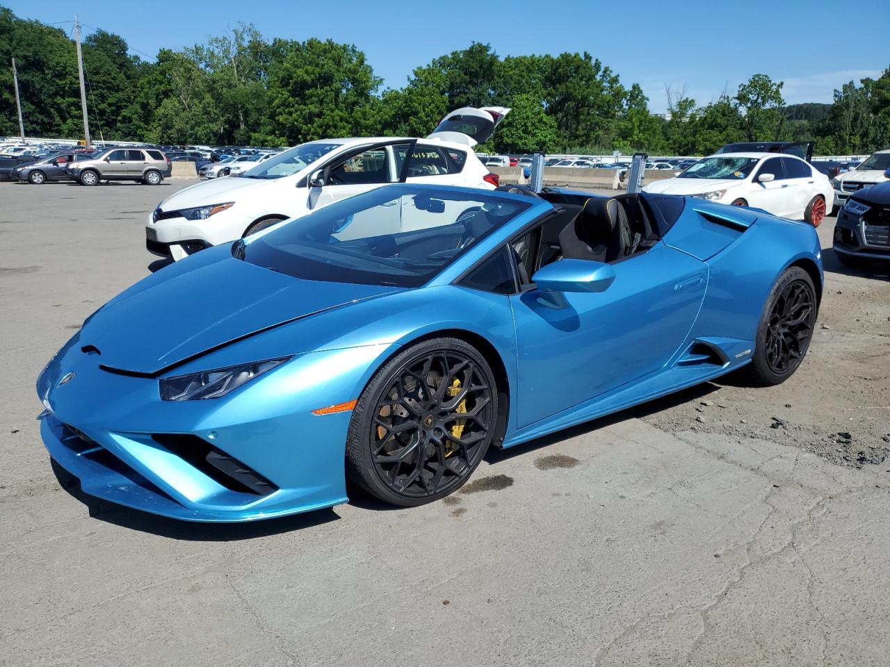2021 Lamborghini Huracan, VIN ZHWUT5ZF4MLA17878 — Side