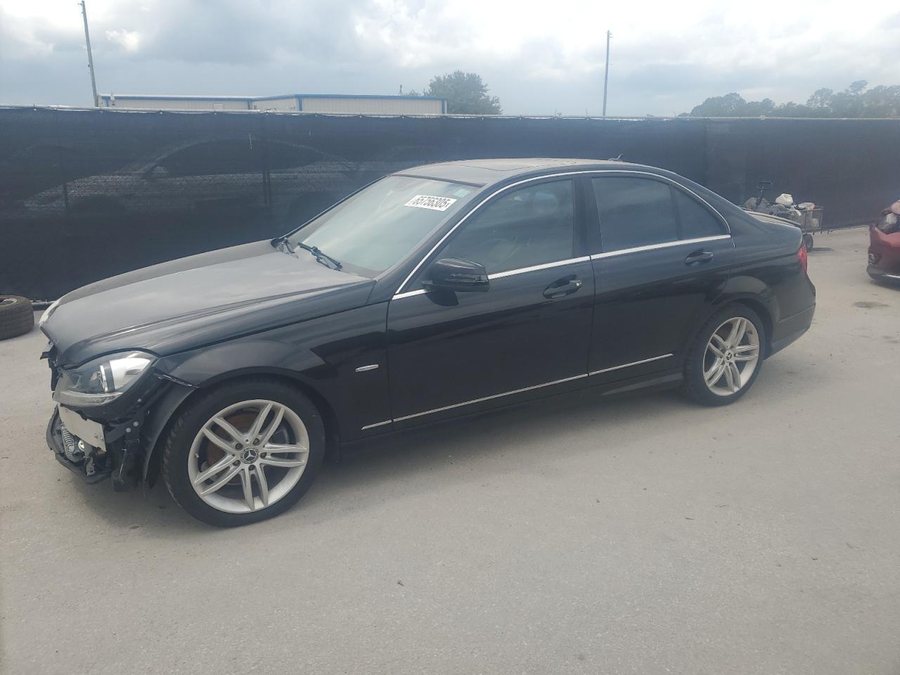 2012 Mercedes-Benz C 250 Sport, VIN WDDGF4HB6CA615473 — Stripped