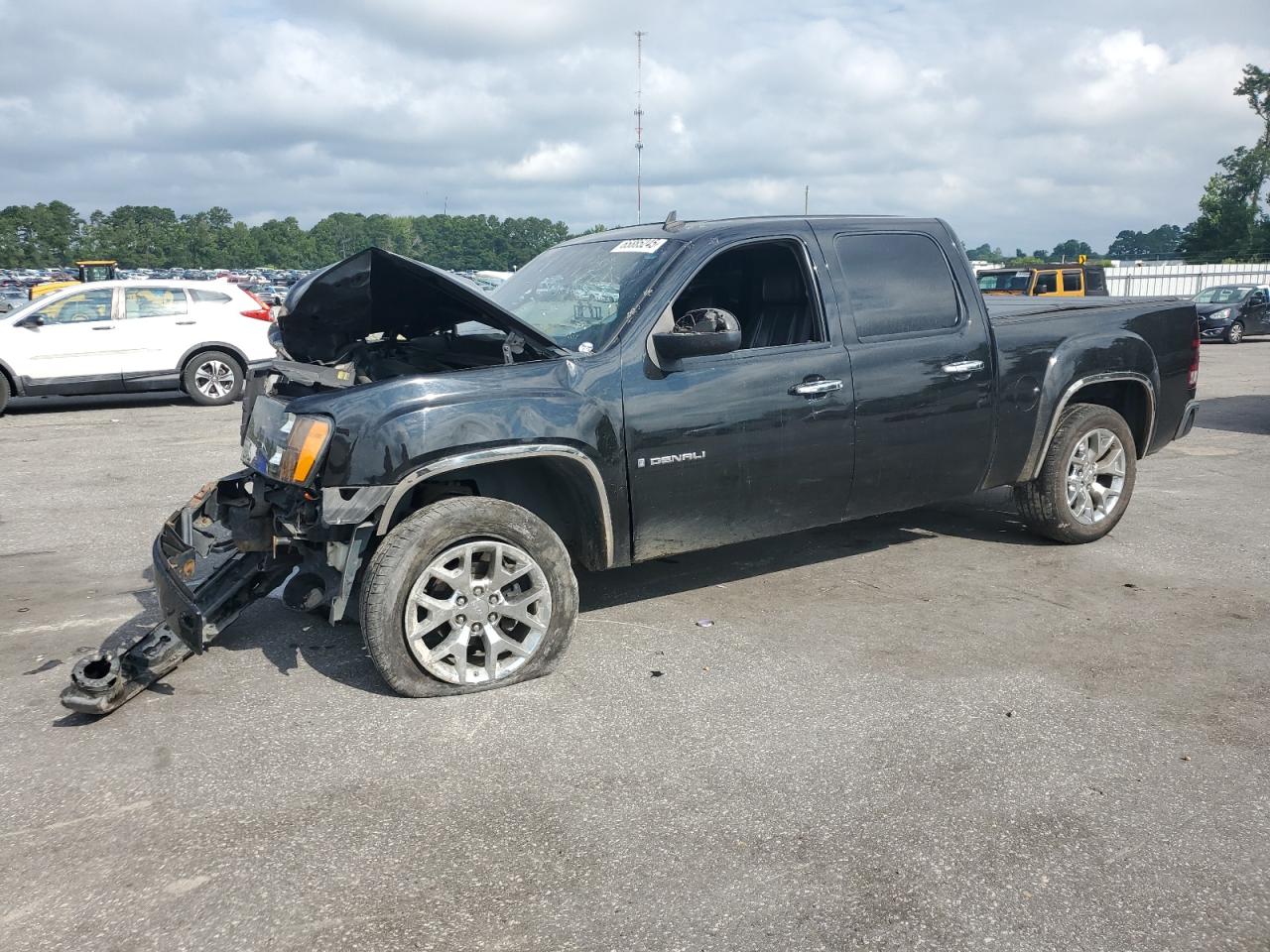 2008 GMC Sierra Denali, VIN 2GTEK638481224585 — Front end