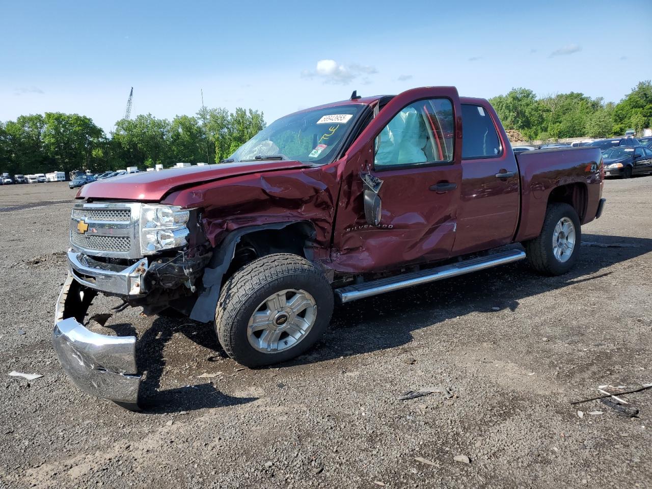 2013 Chevrolet Silverado 1500 LT, VIN 3GCPKSE72DG168377 — Фото с аукциона