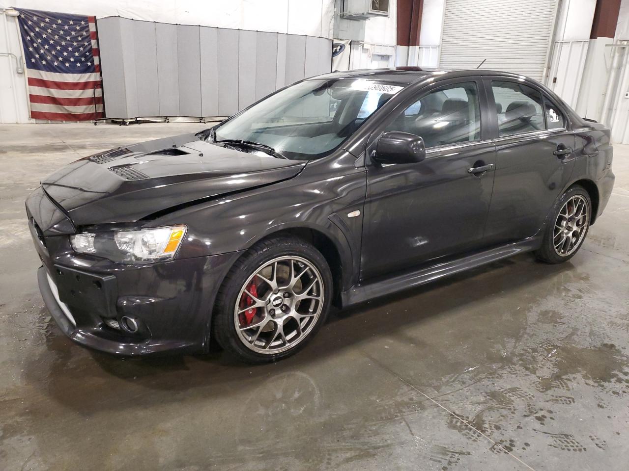 2014 Mitsubishi Lancer Evolution MR, VIN JA32W5FV8EU001662 — Water / flood