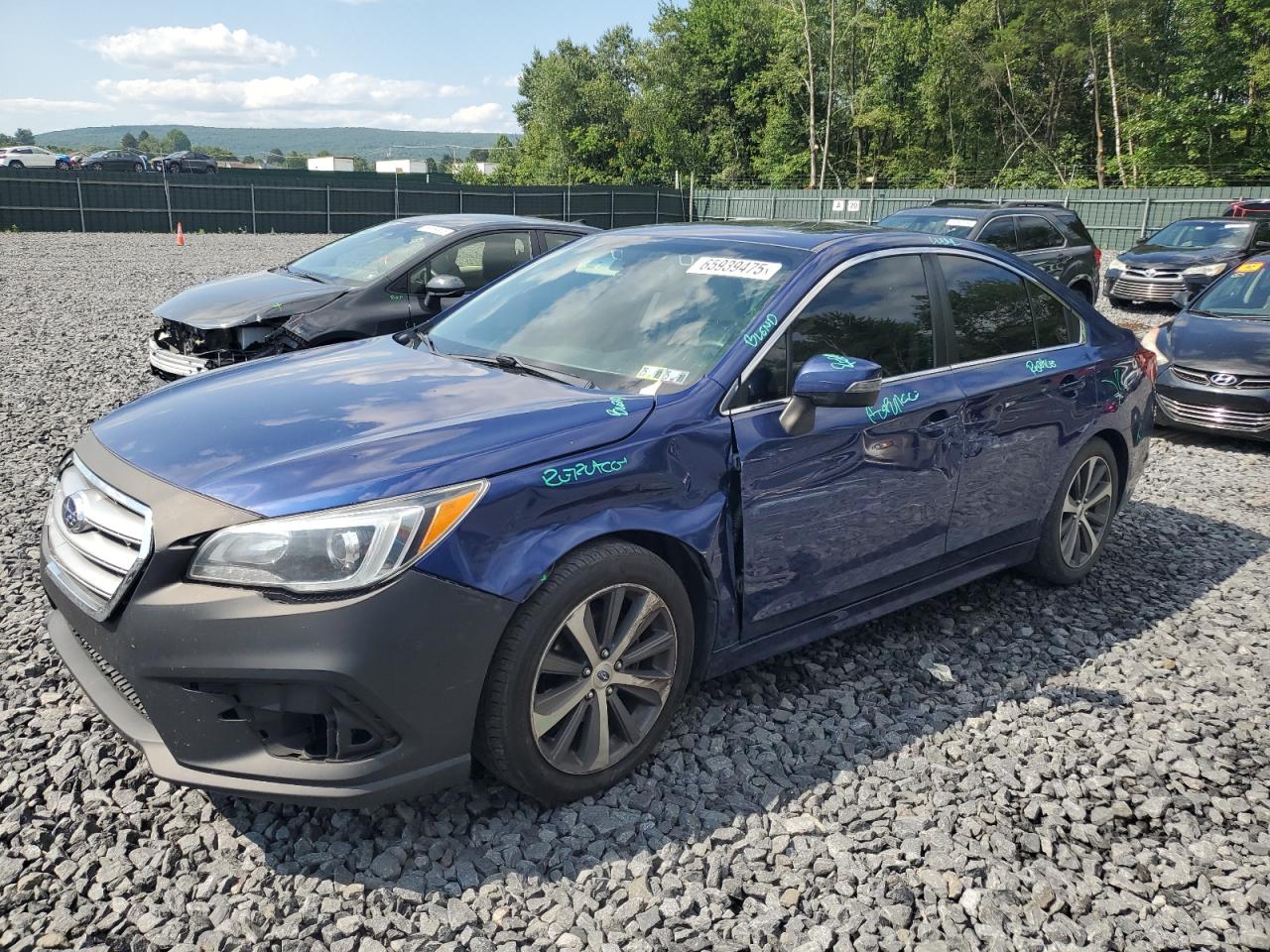 2017 Subaru Legacy Limited, VIN 4S3BNAN67H3058565 — Front end
