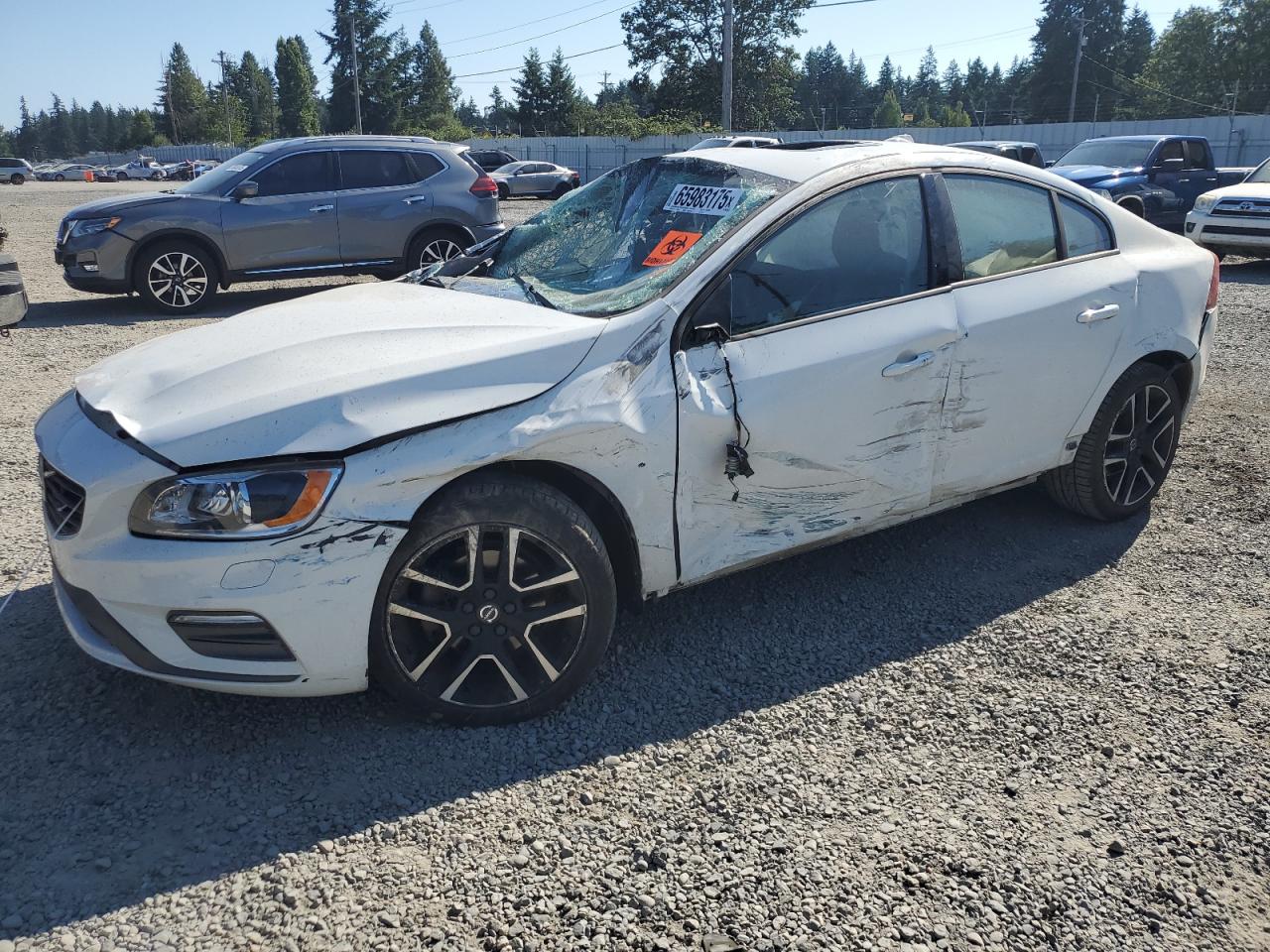 2017 Volvo S60 Dynamic, VIN YV126MFL6H2420713 — Опрокидывание