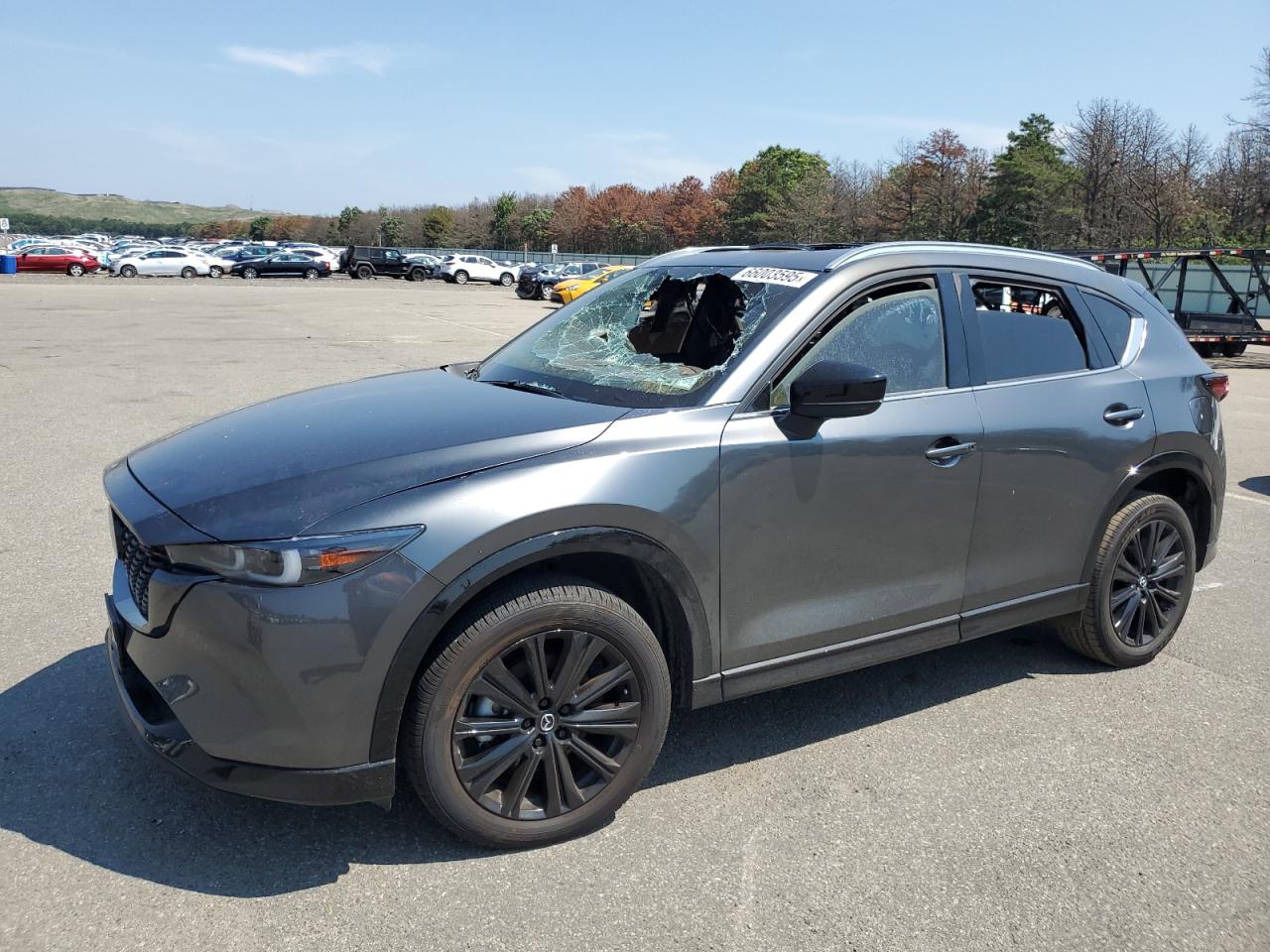 2022 Mazda CX-5 2.5 Turbo, VIN JM3KFBAY8N0647977 — Interior fire
