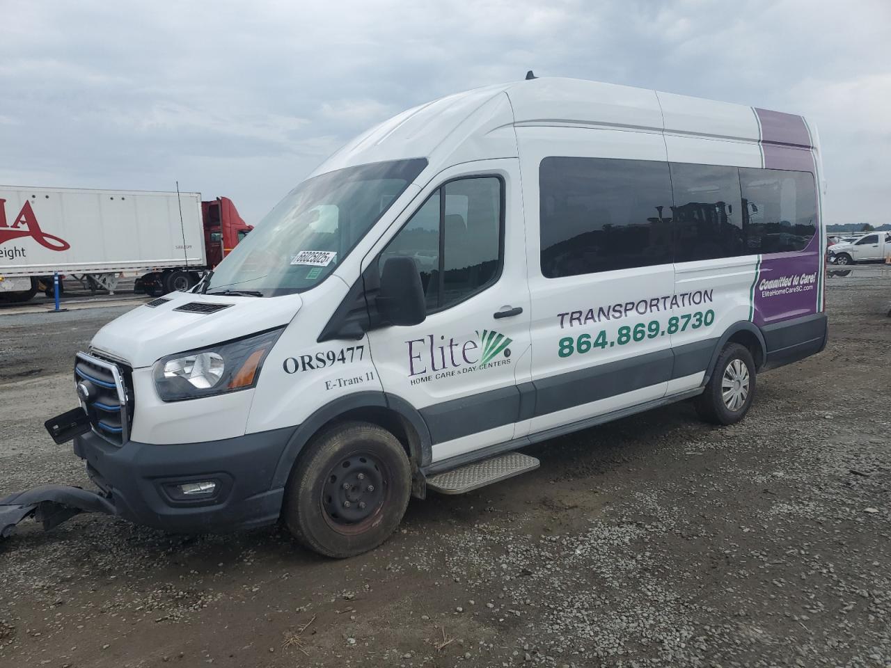 2023 Ford E-Transit Cargo, VIN 1FTBW3XK6PKA18548 — Front end