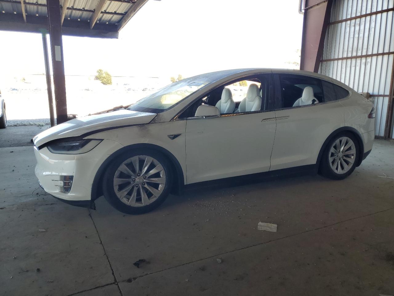 2018 Tesla Model X 75D, VIN 5YJXCBE20JF091589 — Engine fire