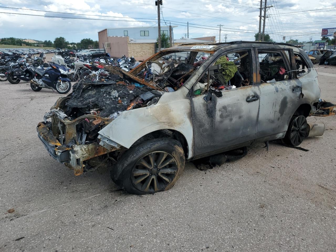 2017 Subaru Forester Touring, VIN JF2SJGTC2HH414089 — Interior fire