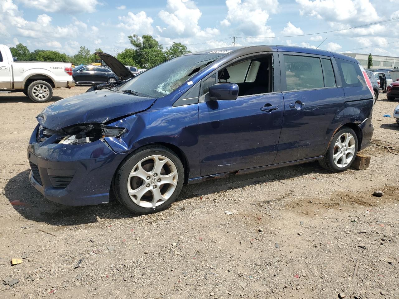 2010 Mazda 5 Sport, VIN JM1CR2W35A0368045 — Interior fire