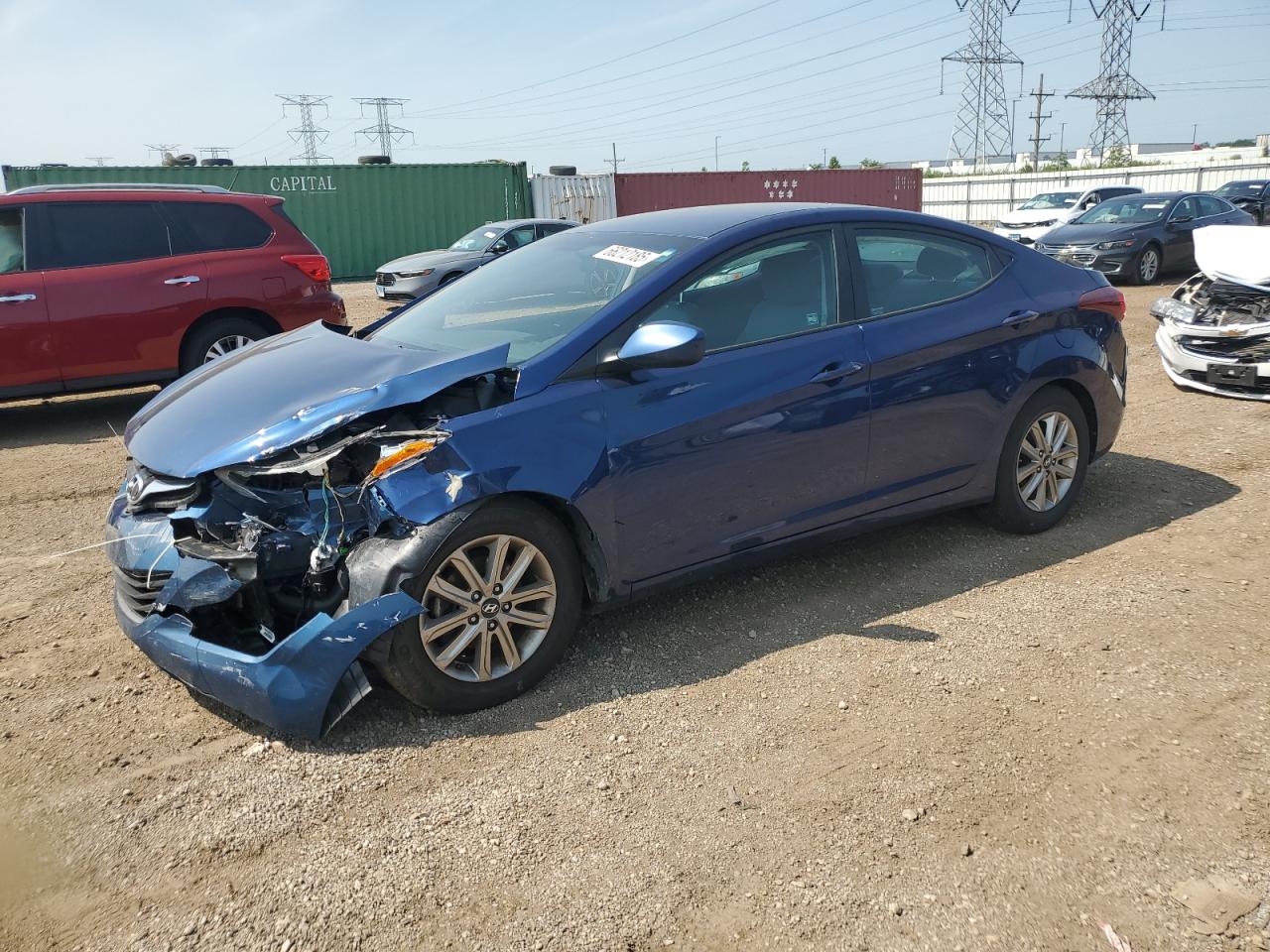 2016 Hyundai Elantra SE, VIN 5NPDH4AEXGH747114 — Front end