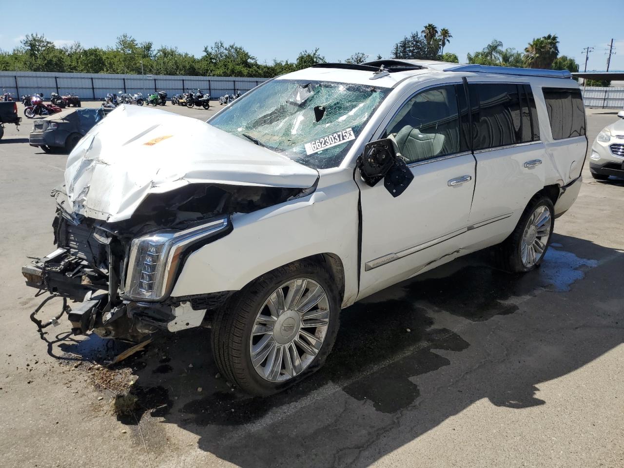 2020 Cadillac Escalade Platinum, VIN 1GYS3DKJ5LR191261 — Rollover