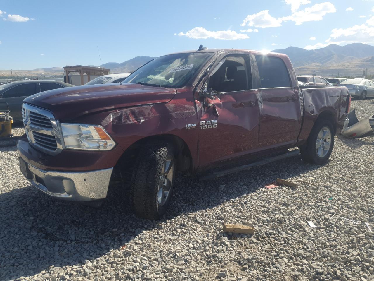 2017 Ram 1500 Big Horn, VIN 3C6RR7LTXHG796234 — Rollover