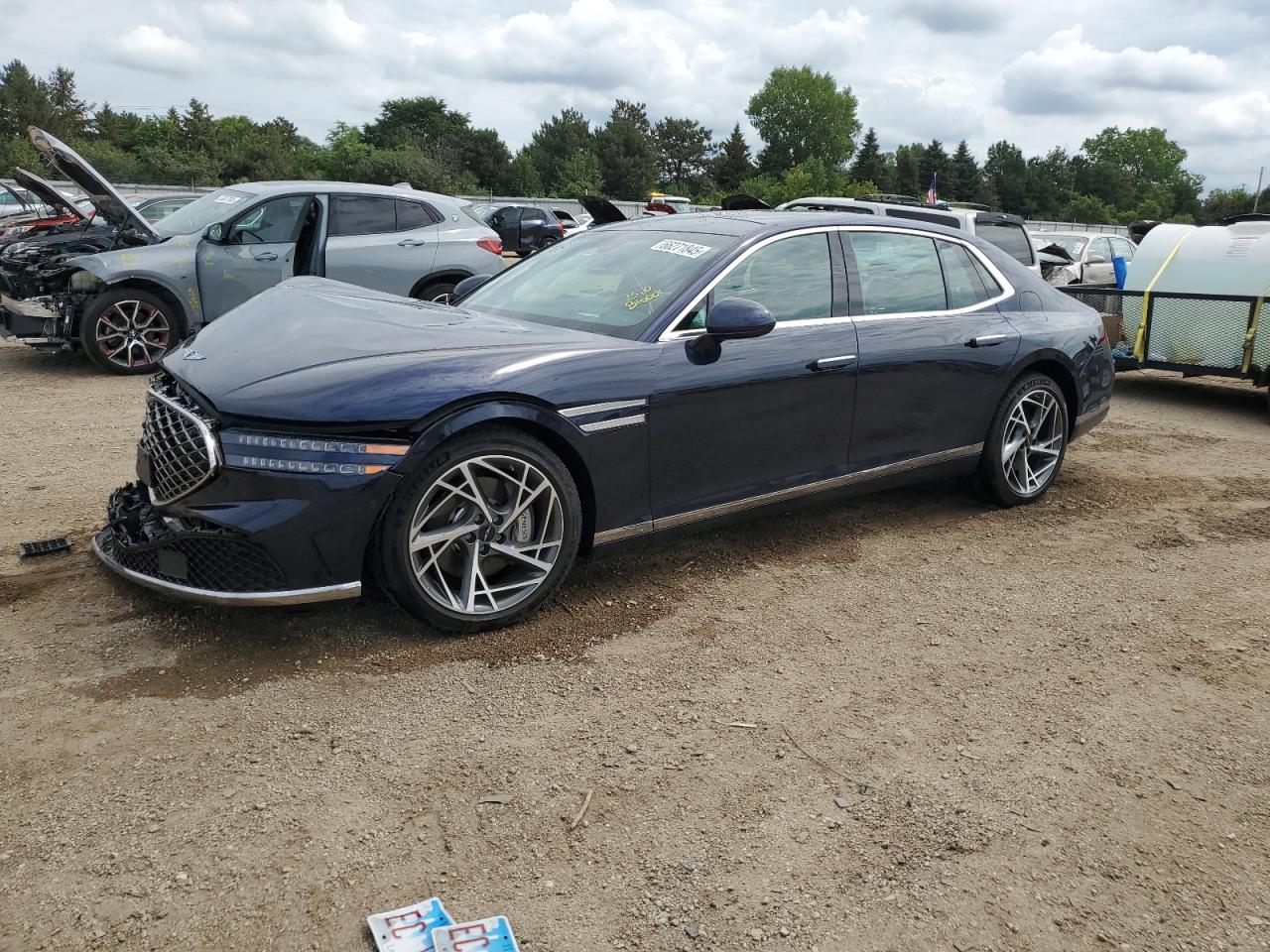 2023 Genesis G90, VIN KMTFB4SDXPU028517 — Перед