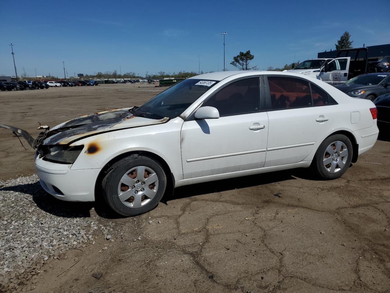 2010 Hyundai Sonata GLS, VIN 5NPET4AC9AH588532 — Engine fire