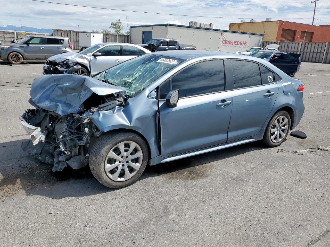 2021 Toyota Corolla LE, VIN 5YFEPMAE3MP221882 — Front end