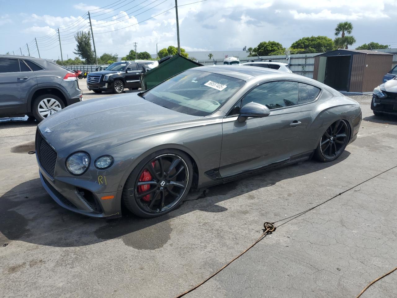 2022 Bentley Continental GT GT V8, VIN SCBCG2ZG3NC093058 — Undercarriage