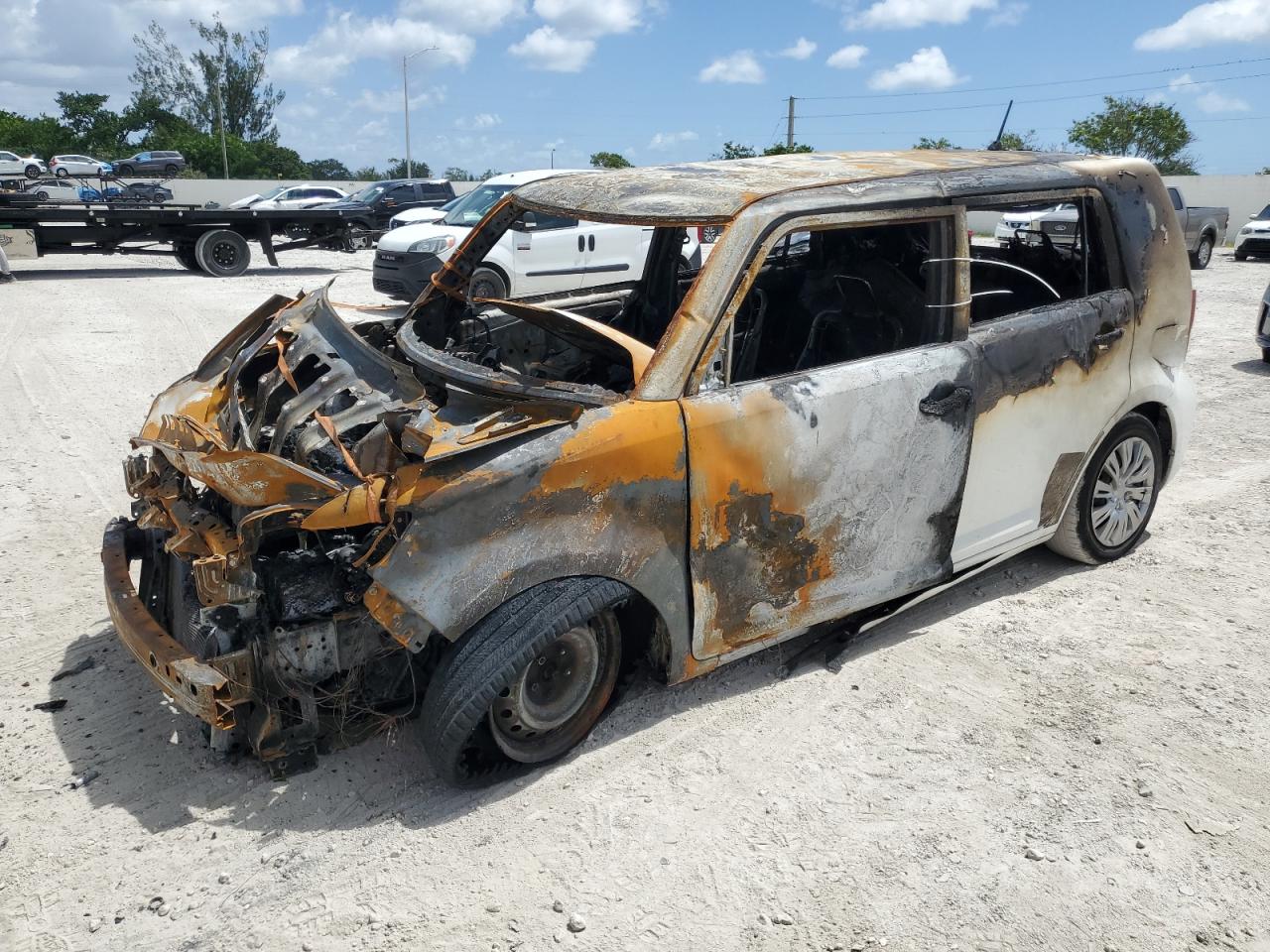 2011 Scion xB, VIN JTLZE4FE4B1121098 — Engine fire