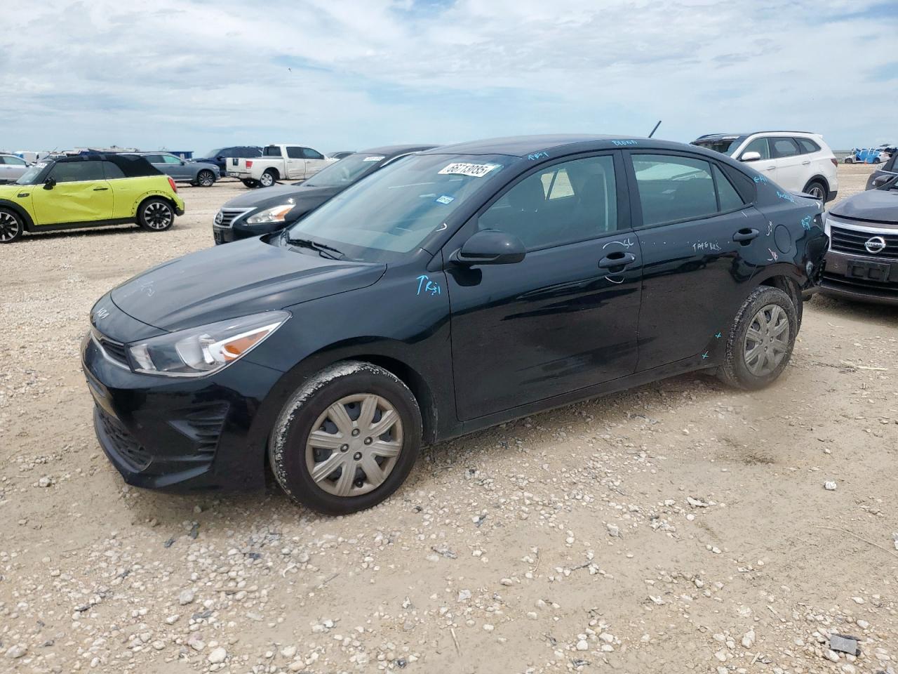 2023 Kia Rio S, VIN 3KPA24AD3PE590753 — Rear end