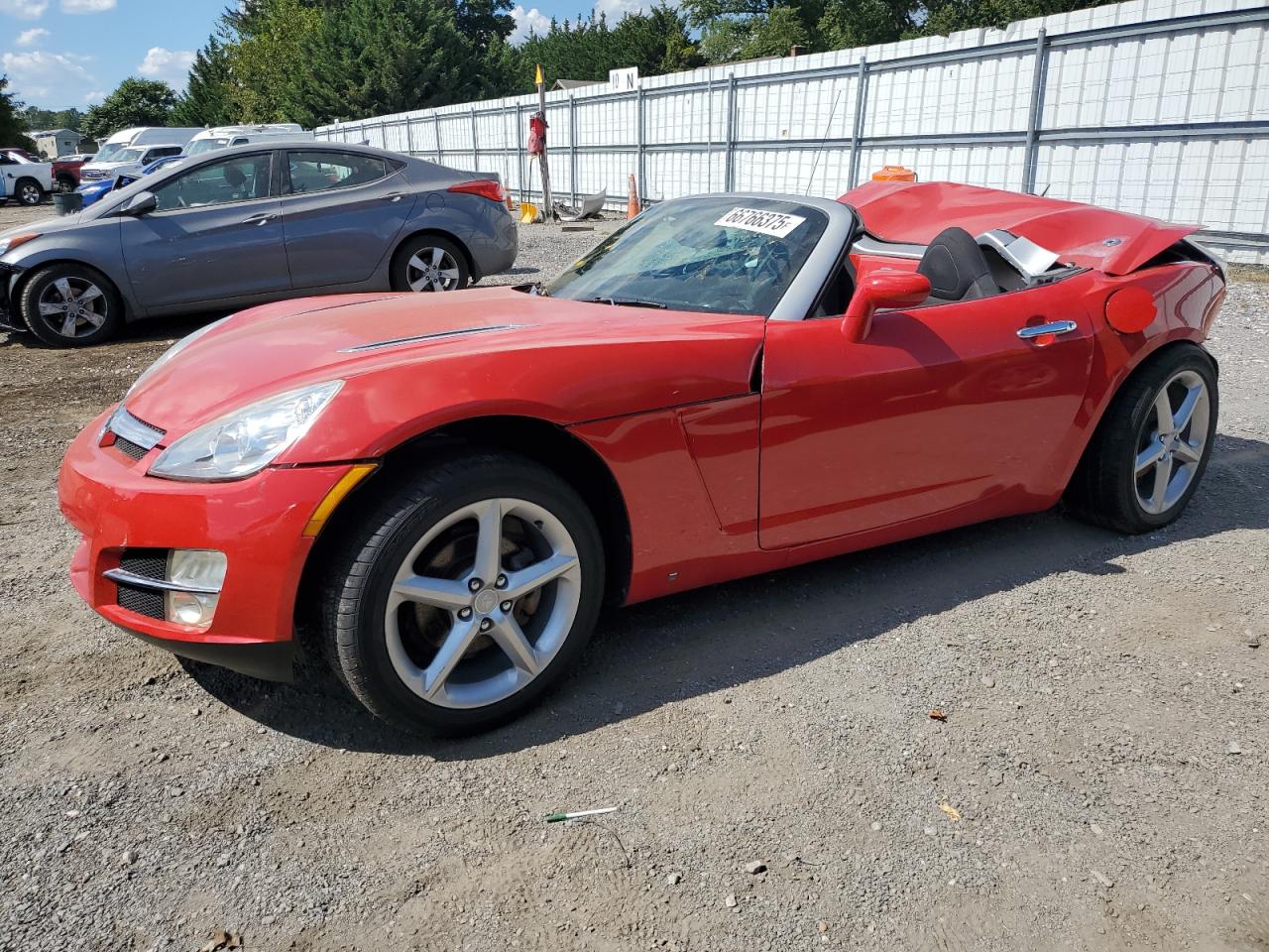 2007 Saturn Sky, VIN 1G8MB35B57Y132751 — Rear end