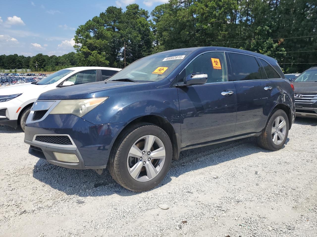 2011 Acura MDX Technology, VIN 2HNYD2H43BH550909 — Biohazard / chemical
