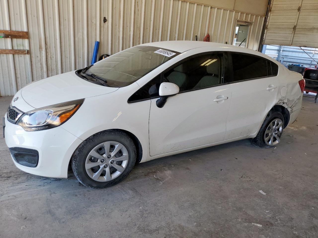 2013 Kia Rio EX, VIN KNADN4A3XD6144450 — Rear end