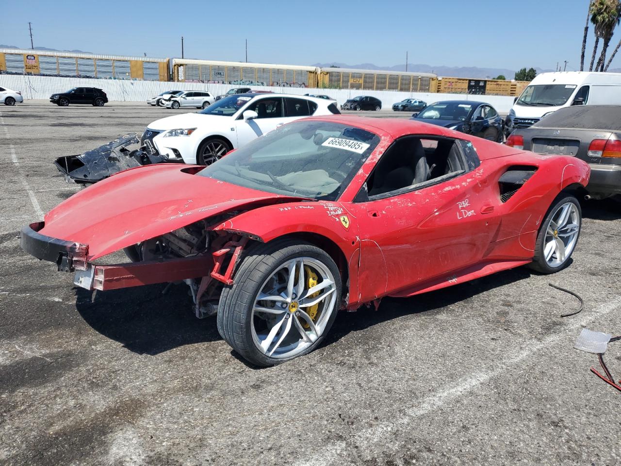 2017 Ferrari 488, VIN ZFF80AMA8H0225341 — Water / flood