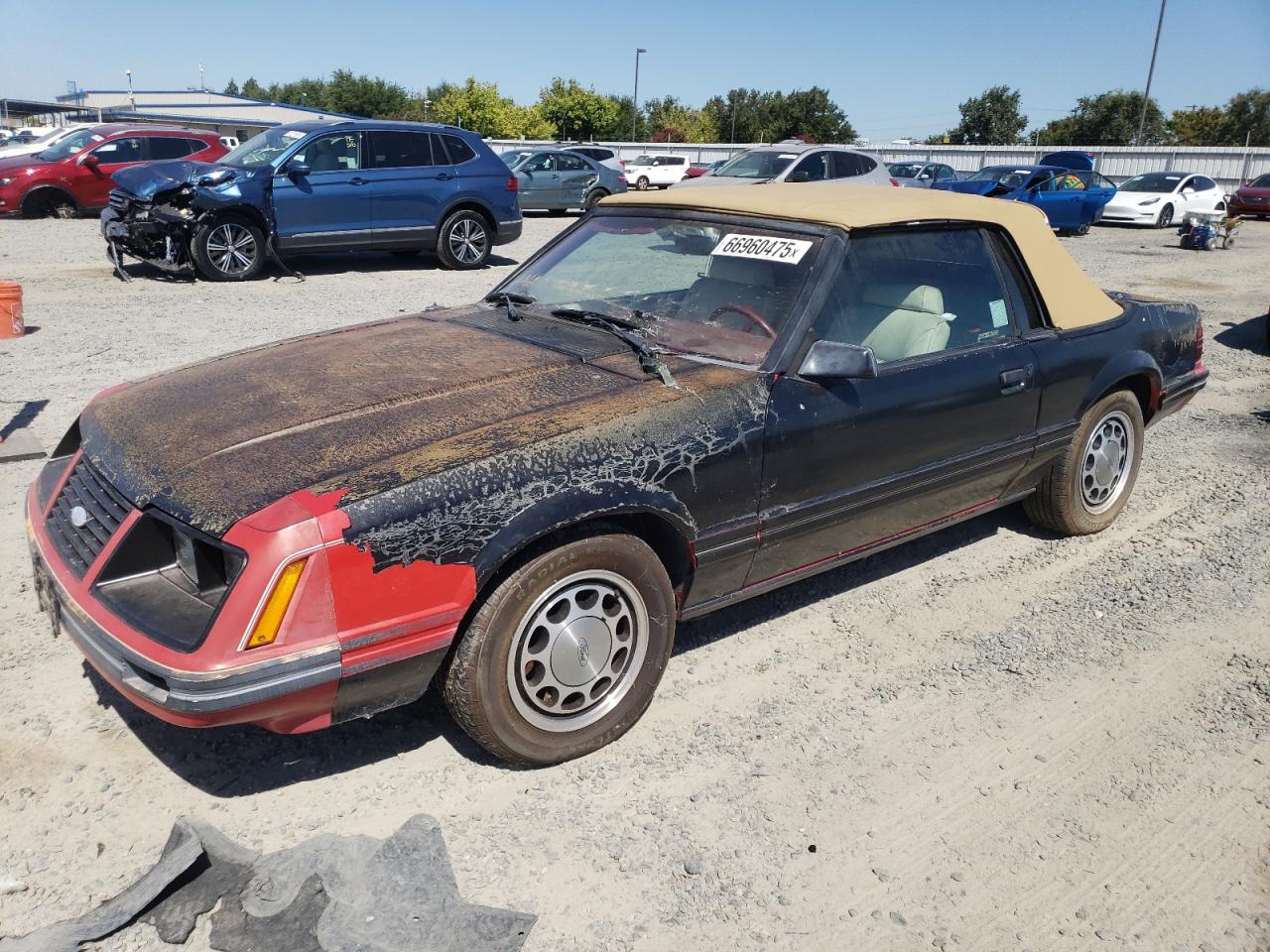 1983 Ford Mustang GLX, VIN 1FABP2739DF173511 — Minor dents and scratches