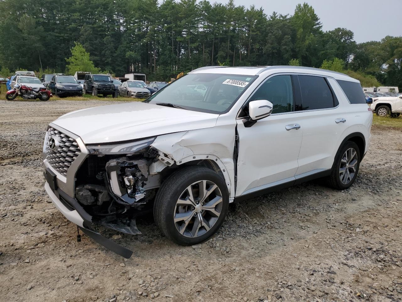 2022 Hyundai Palisade SEL, VIN KM8R4DHEXNU384268 — Front end