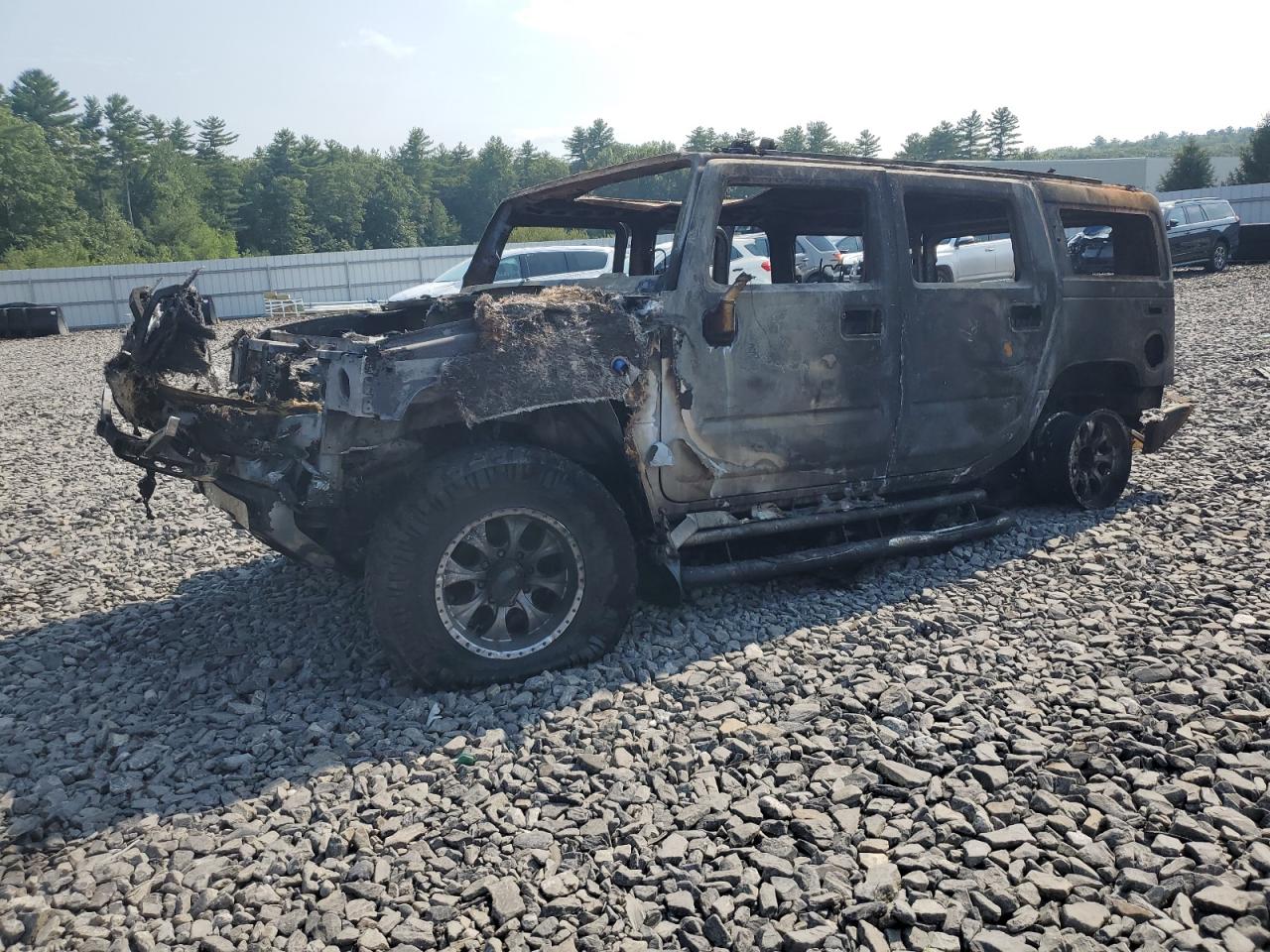 2003 Hummer H2, VIN 5GRGN23UX3H132763 — Burn