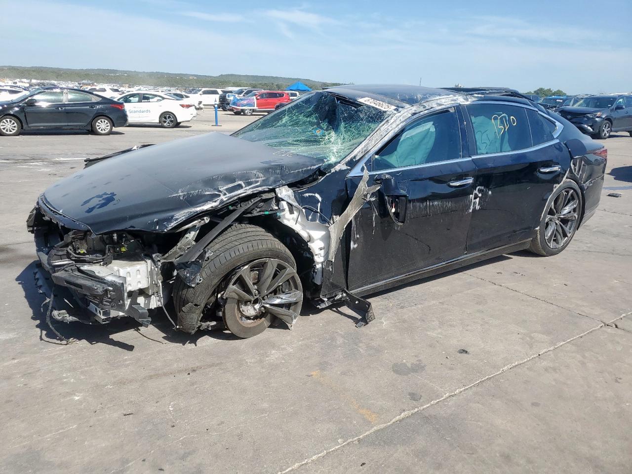 2022 Lexus LS 500 F Sport, VIN JTHF51FF8N5017358 — Rollover