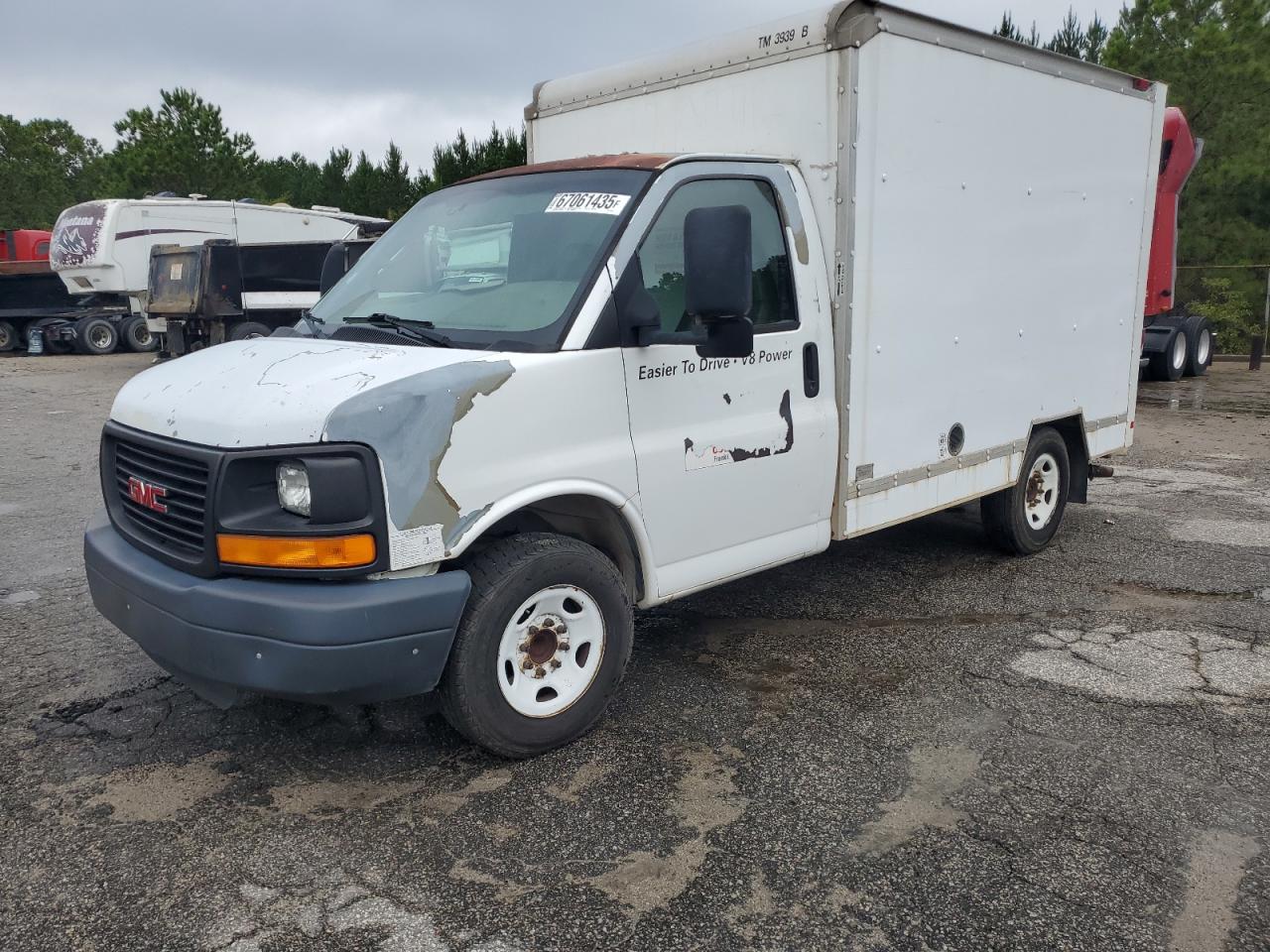 2008 GMC Savana Commercial SRW 9E9, VIN 1GDGG31C781914624 — Rear end