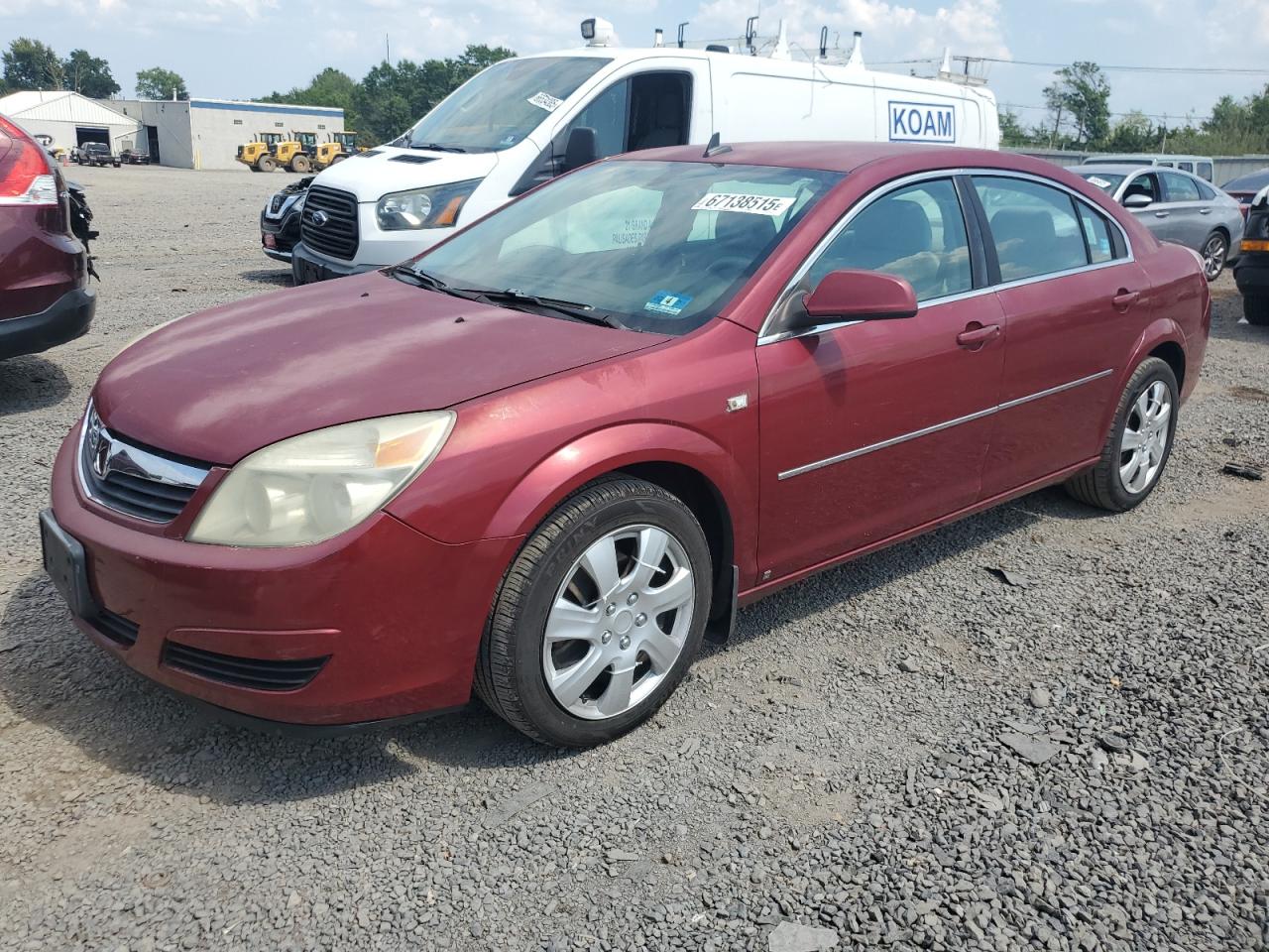 2008 Saturn Aura XE, VIN 1G8ZS57NX8F255872 — Burn