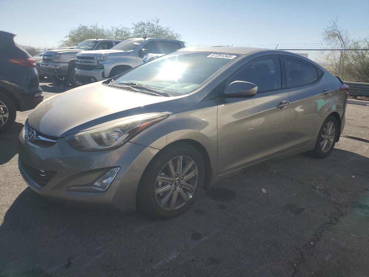 2016 Hyundai Elantra SE, VIN 5NPDH4AE6GH704597 — Rear end