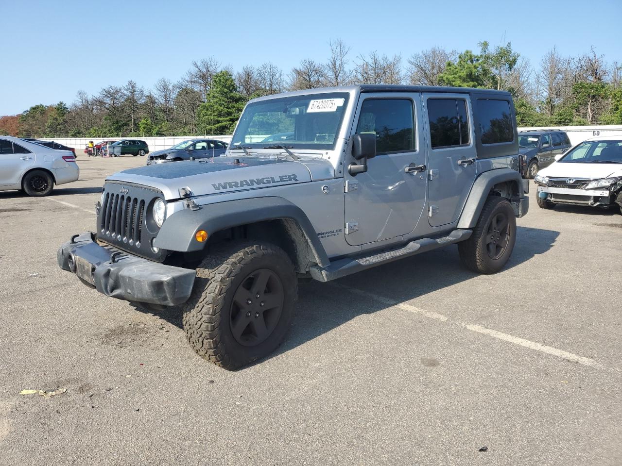 2017 Jeep Wrangler Unlimited Sport, VIN 1C4HJWDG5HL691143 — Front end