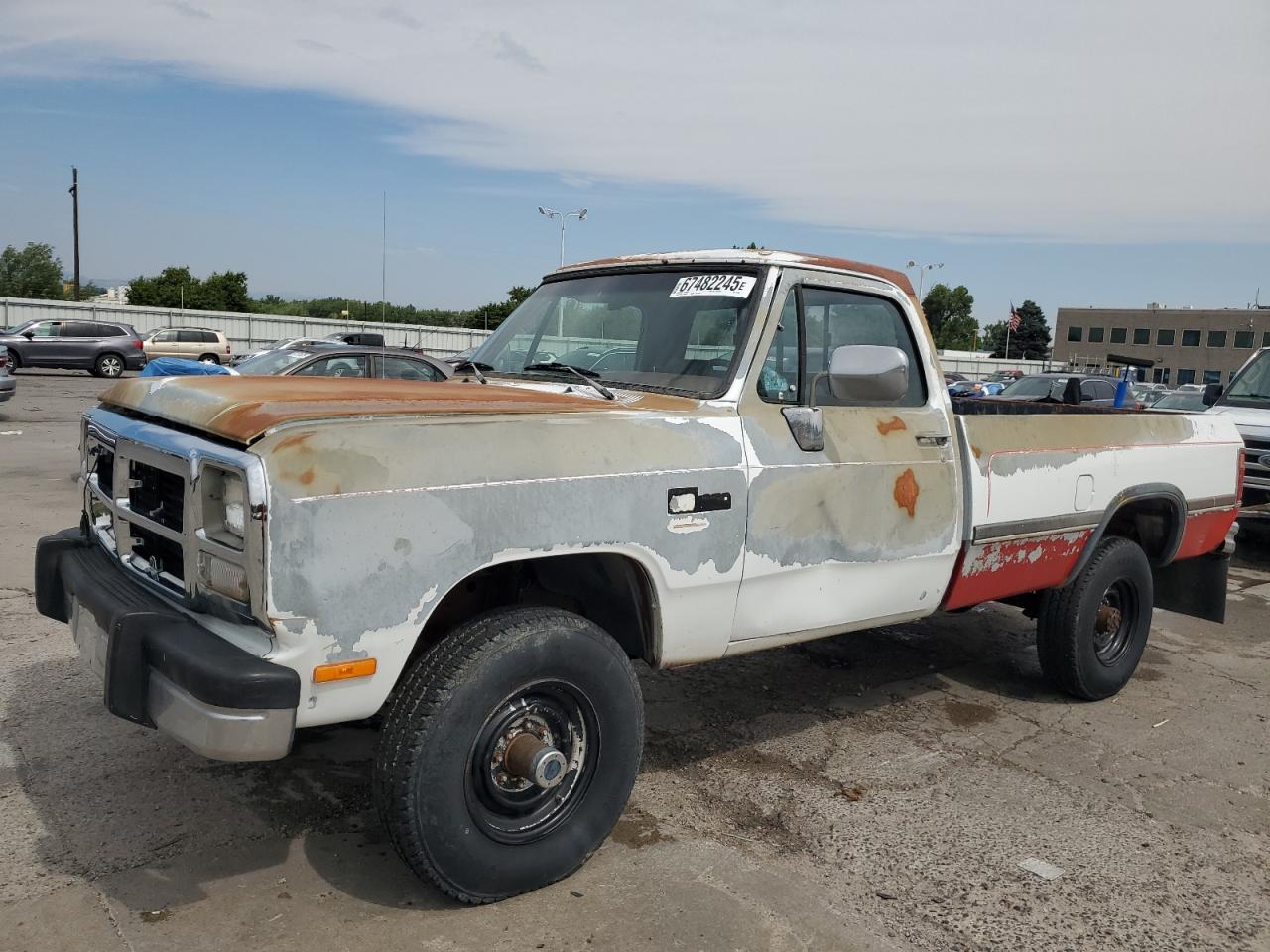 1991 Dodge W SERIES, VIN 1B7KM2683MS251286 — Град