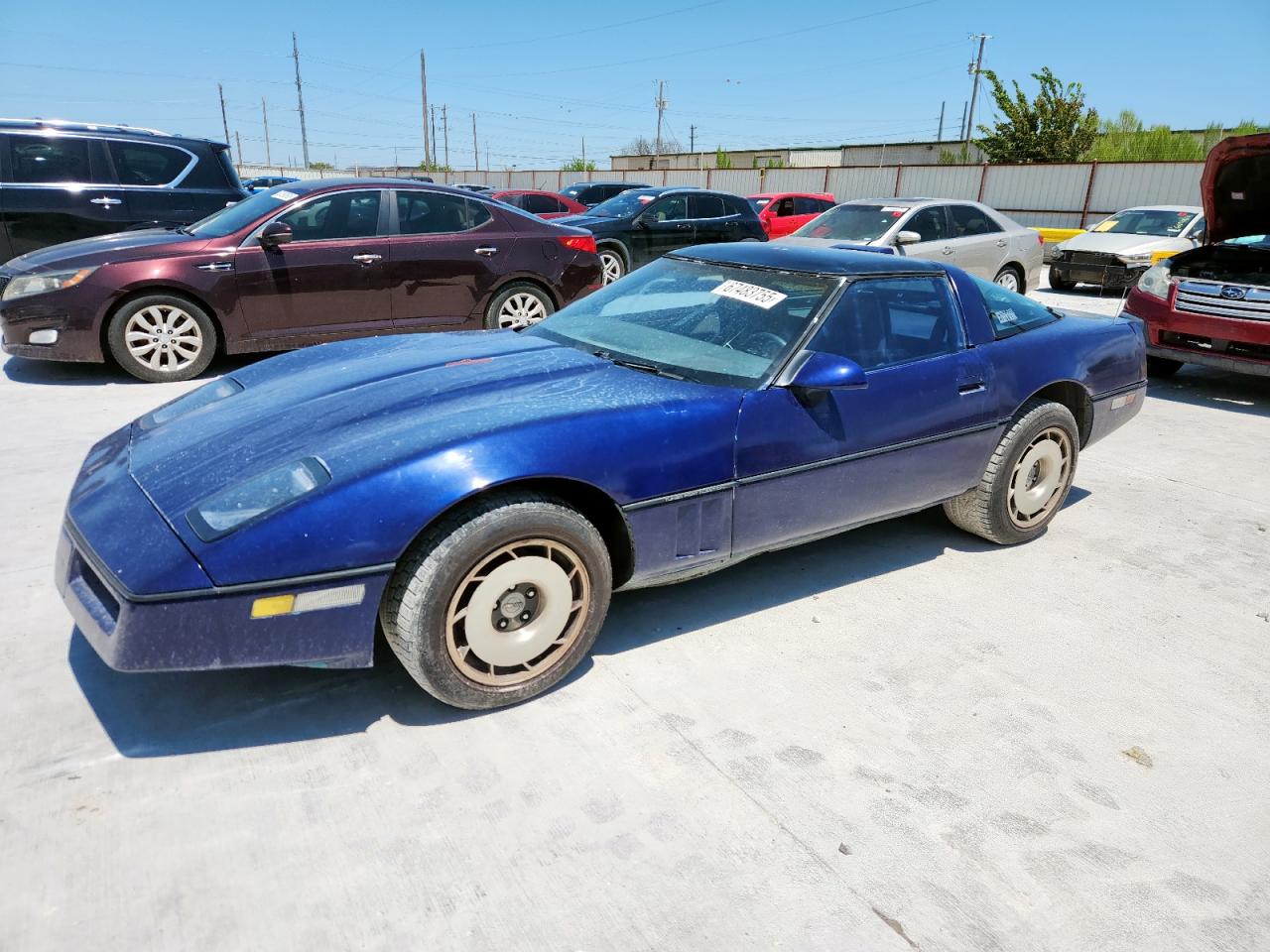 1987 Chevrolet Corvette, VIN 1G1YY2181H5123616 — Burn
