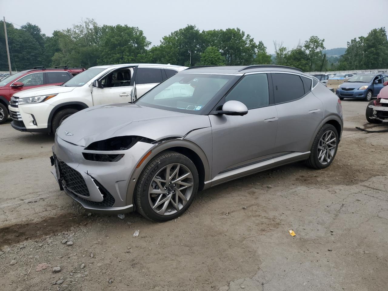 2023 Genesis GV60 Advanced, VIN KMUKCDTC2PU014401 — Front end