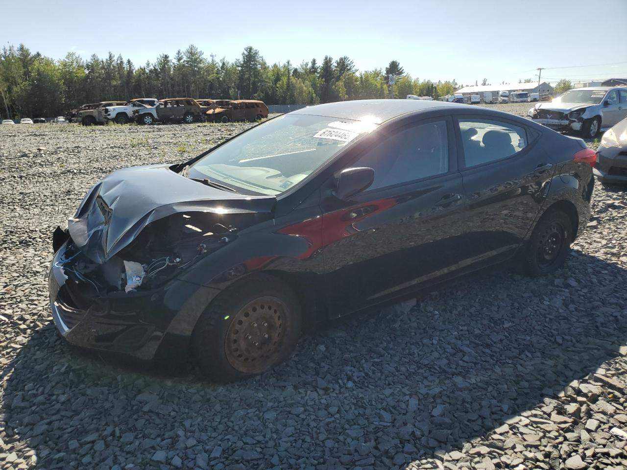 2013 Hyundai Elantra GLS, VIN 5NPDH4AE4DH216275 — Front end