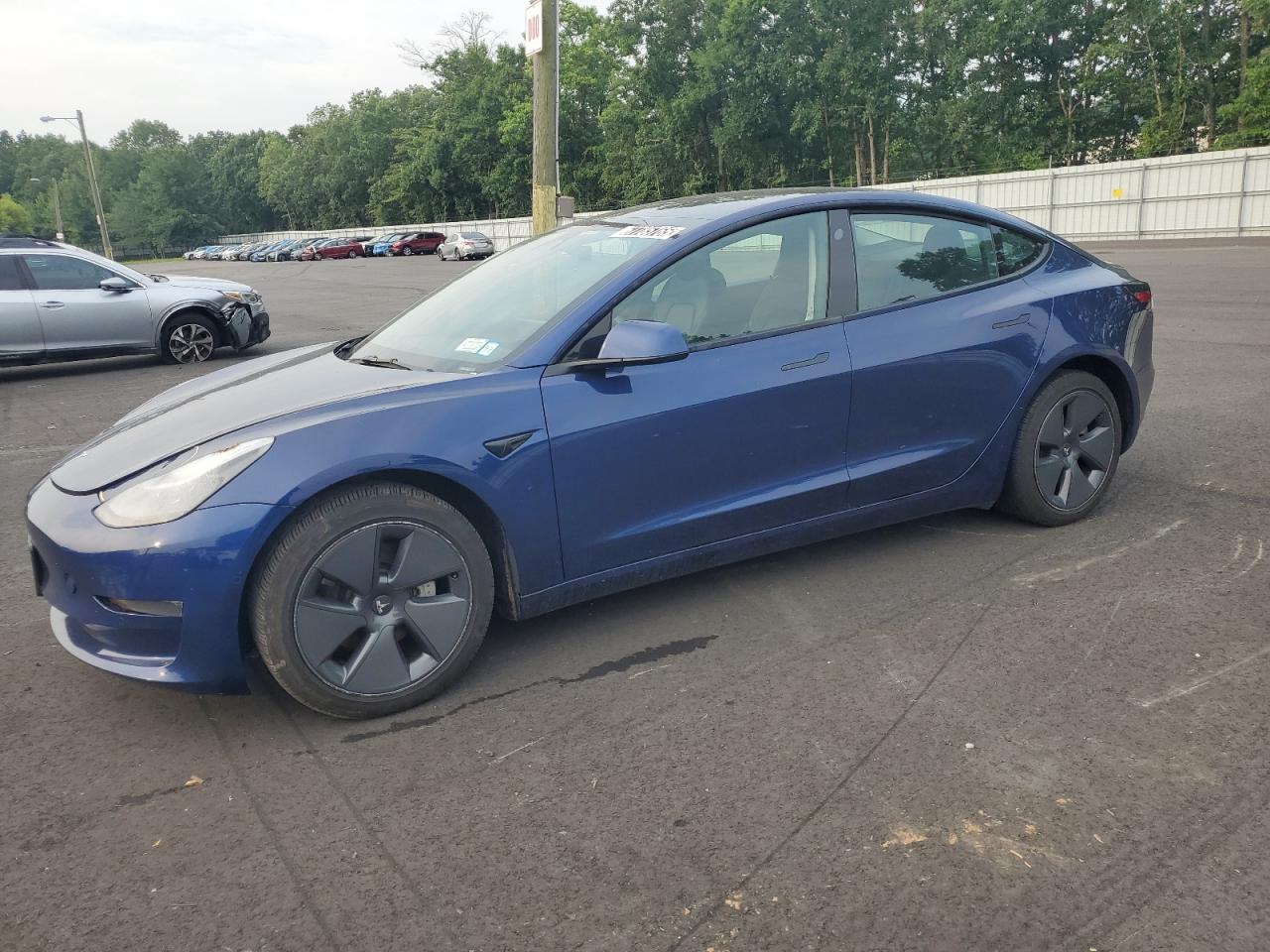 2022 Tesla Model 3, VIN 5YJ3E1EA9NF371835 — Крыша